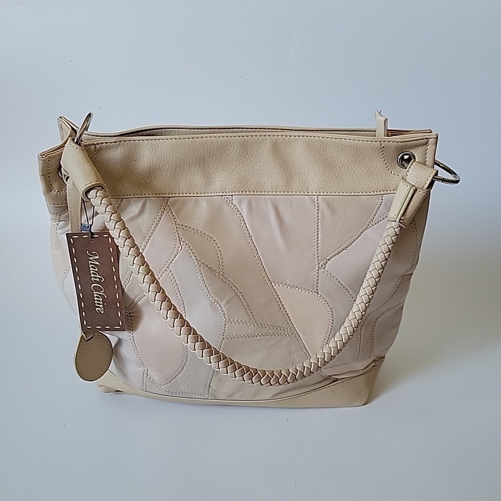 Madi Claire Bone Patchwork Crossover Bag Artisanal Boho Chic Rustic‎ Western